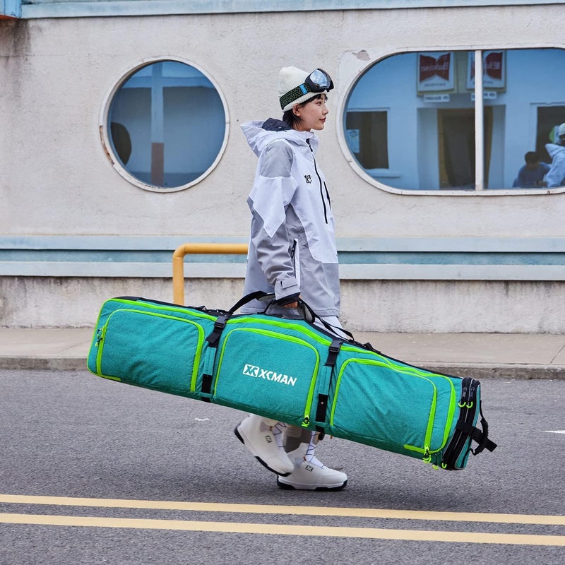 XCMAN Padded Snowboard Bag Expandable Snowboard Bag for Air Travel Adjustable Ski Bag Length 63-75In - Image 5